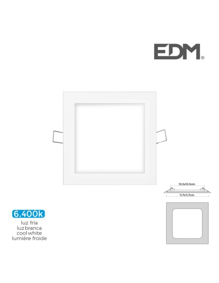 Spot encastré EDM 31605 Downlight A G 6 W 320 Lm (6400 K)