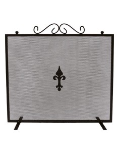 Parre-feu pour cheminée EDM 85756 Noir 67,3 x 0,8 x 61 cm