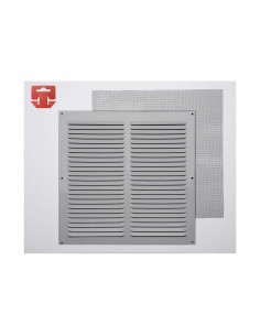 Grille Fepre Moustiquaire Aluminium Chrome (30 x 30 cm)