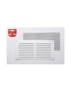 Grille Fepre Moustiquaire Laqué Aluminium Blanc (30 x 15 cm)