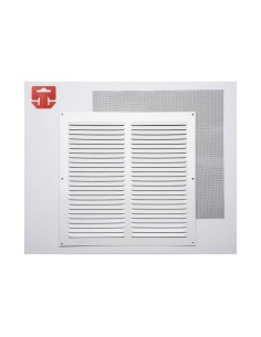 Grille Fepre Moustiquaire Laqué Aluminium Blanc (30 x 30 cm)