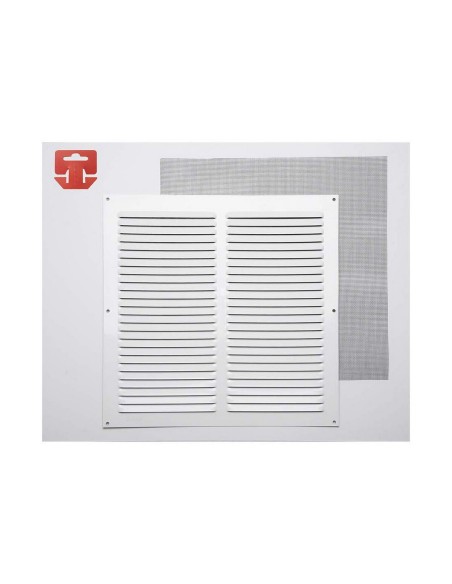 Grille Fepre Moustiquaire Laqué Aluminium Blanc (30 x 30 cm)