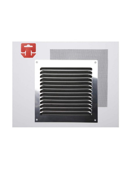 Grille Fepre Moustiquaire Acier inoxydable Chrome (15 x 15 cm)