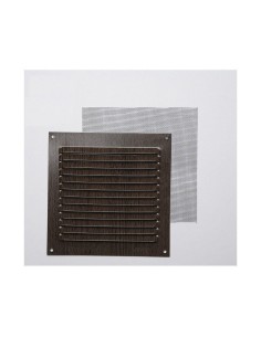 Grille Fepre Moustiquaire Aluminium Wengue (15 x 15 cm)