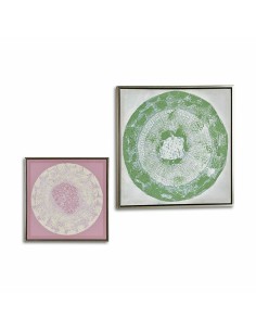Toile Abstrait 52,5 x 2,8 x 52,5 cm (4 Unités) 2