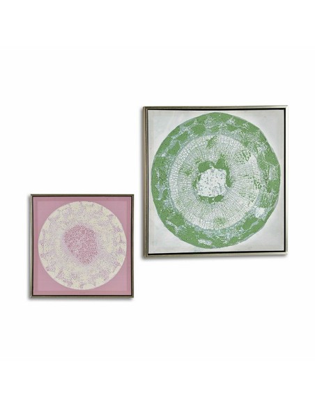 Toile Abstrait 52,5 x 2,8 x 52,5 cm (4 Unités)