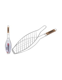 Grille de Barbecue pour Poissons Acier inoxydable (14 x 58 cm) 2