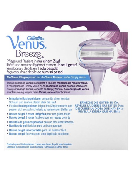 Remplacement de Lame de Rasoir Gillette Venus Breeze 4 Unités
