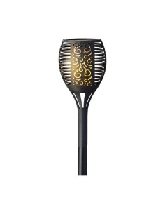 Borne de jardin solaire Lumineo Aluminium Noir Solaire