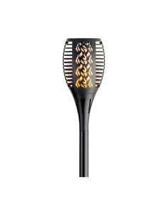 Borne de jardin solaire Lumineo Aluminium Noir Solaire 2