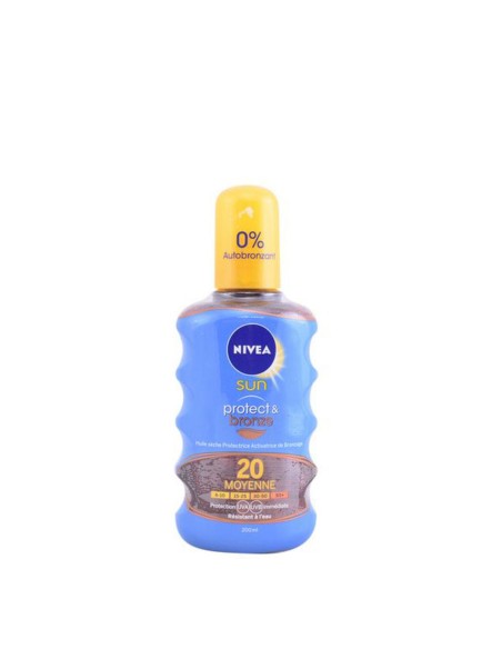 Huile Solaire Nivea Protect & Bronze 200 ml Spf 20 Spray
