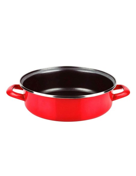 Plat à tarte Fagor Optimax Rouge Acier émaillé Ø 24 cm