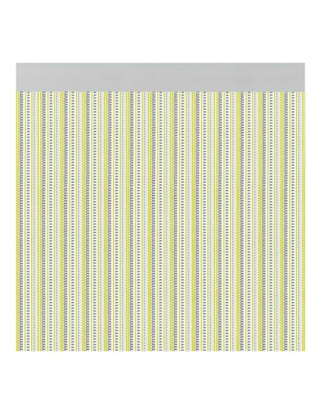 Rideau Acudam Brescia Portes Jaune Extérieur PVC Aluminium 90 x 210 cm