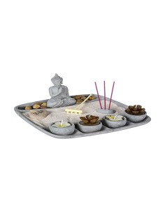 Statues de jardin Atmosphera Gris Ciment 24 x 24 x 12 cm
