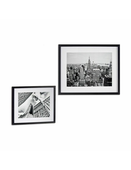 Cadre Bâtiment Bois verre 43 x 3 x 53 cm (6 Unités)