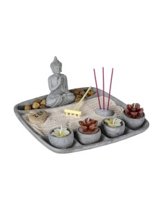 Statues de jardin Atmosphera Gris Ciment 24 x 24 x 12 cm 2