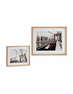 Cadre Bois verre 43 x 3 x 53 cm (6 Unités) 2