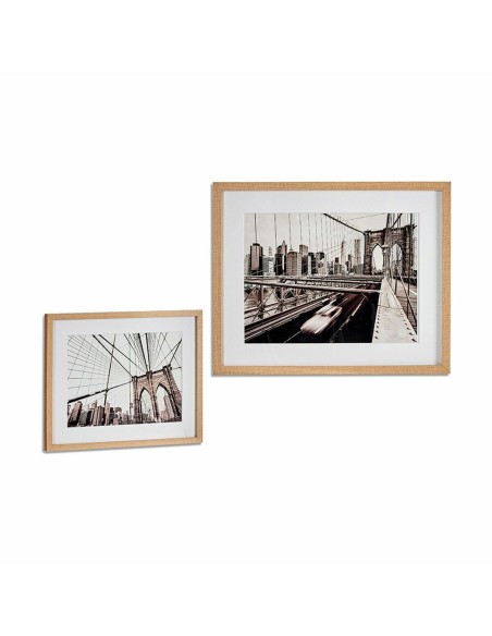 Cadre Bois verre 43 x 3 x 53 cm (6 Unités)