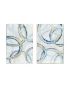 Cadre DKD Home Decor Abstrait Moderne 80 x 2,5 x 120 cm (2 Unités) 2