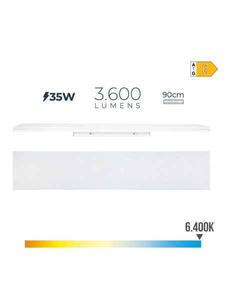 Tube LED EDM 31751 31751 A E 35 W 3600 lm (6400 K)