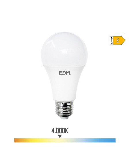 Lampe LED EDM 98721 E 24 W 200 W E27 2700 lm Ø 7 x 13,6 cm (4000 K)