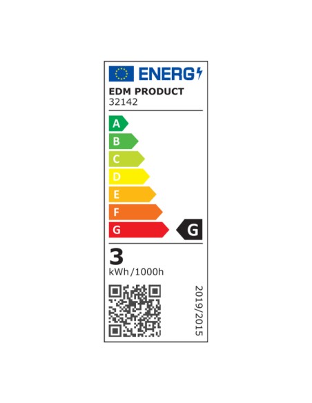Applique LED EDM 32142 Plastique A G 3 W 60 Lm (4000 K)