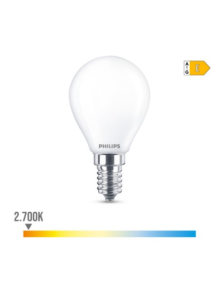 Lampe LED Philips E 6.5 W 6,5 W 60 W E14 806 lm Ø 4,5 x 8 cm (2700 K)