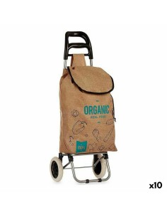 Panier à Courses Kinvara Organic Marron 3,3 L 36 x 95 x 35 cm (10 Unités)