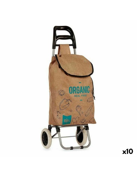 Panier à Courses Kinvara Organic Marron 3,3 L 36 x 95 x 35 cm (10 Unités)
