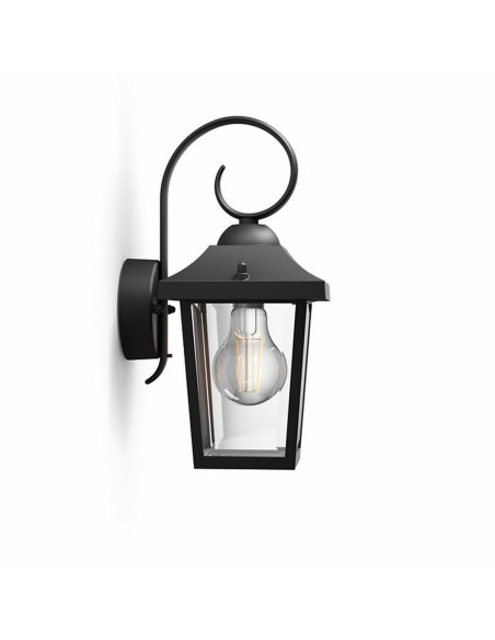 Applique Murale Philips 17236/30/PN Noir Aluminium 60 W E27 Lanterne (1 Unité)