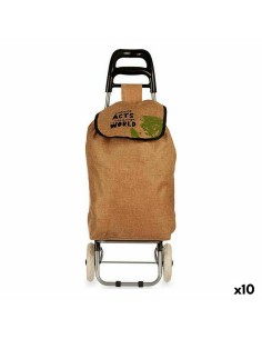 Panier à Courses Kinvara WR3050-6A Marron 3,3 L 36 x 95 x 35 cm (10 Unités)