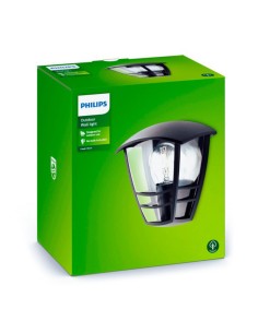 Applique Murale Philips 15387/30/16 Noir Aluminium 60 W E27 2