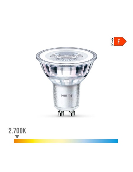 Lampe LED Philips F 4,6 W GU10 390 lm 5 x 5,4 cm (2700 K)