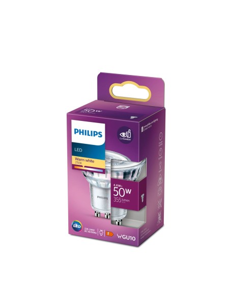 Lampe LED Philips F 4,6 W GU10 390 lm 5 x 5,4 cm (2700 K)