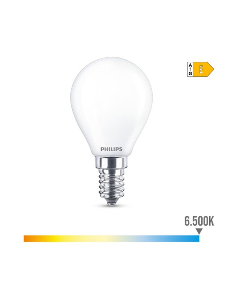 Lampe LED Philips E 6,5 W E14 806 lm Ø 4,5 x 8 cm (6500 K)