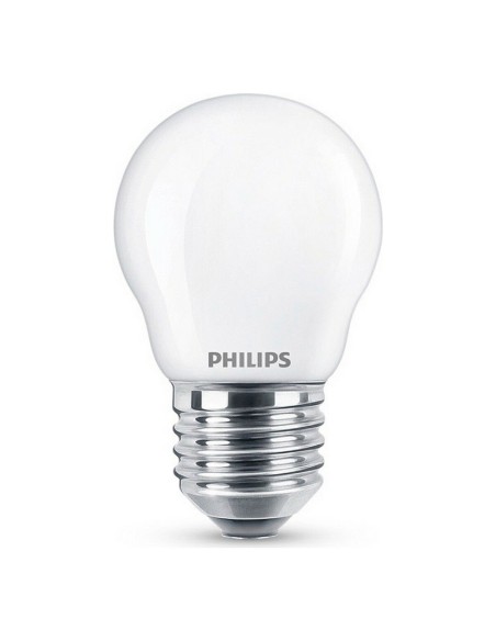 Lampe LED Philips Sphèrique E 6,5 W E27 806 lm 4,5 x 7,8 cm (4000 K)