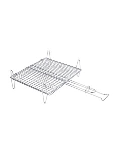 Grille de Barbecue pour Poissons Sauvic Zinc 30 x 35 cm