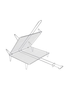 Grille de Barbecue pour Poissons Sauvic Zinc 30 x 35 cm 2