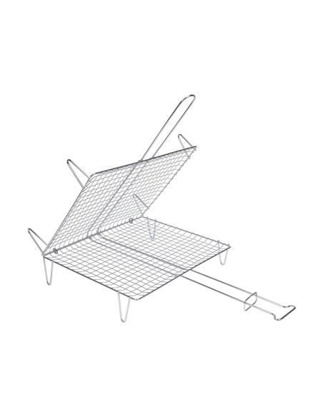 Grille de Barbecue pour Poissons Sauvic Zinc 30 x 35 cm