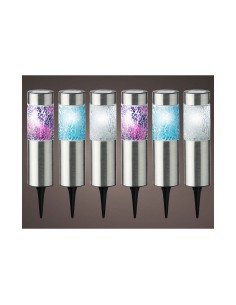 Set de bornes de jardin solaires Lumineo Gaudi Lumière LED Balise