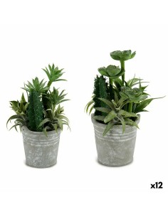 Plante décorative Ibergarden XD18-1182A-B Plastique Ciment 15 x 24 x 15 cm (12 Unités)