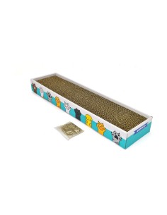 Grattoir pour Chats Nayeco TABY CAT Marron Carton 48 x 13 x 4 cm 2