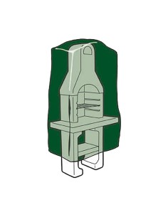 Housse de protection pour barbecue Altadex Vert (128 x 80 x 253 cm)
