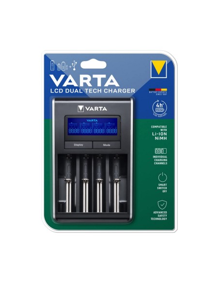 Chargeur de batterie Varta 57676 101 401 AA/AAA Piles x 4