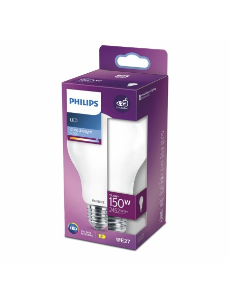 Lampe LED Philips D 150 W 17,5 W E27 2452 lm 7,5 x 12,1 cm (6500 K)