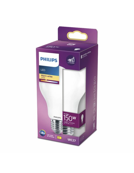 Lampe LED Philips D 150 W 17,5 W E27 2452 lm 7,5 x 12,1 cm (2700 K)