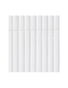 Canisse Nortene Plasticane Ovale 1 x 3 m Blanc PVC