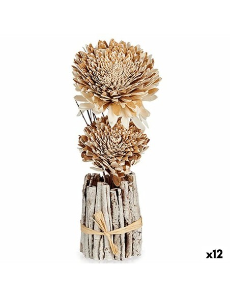 Fleur décorative Naturel 13 x 37 x 14 cm (12 Unités)