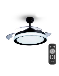 Ventilateur de Plafond avec Lumière Philips Atlas Noir 35 W 28 W 4500 Lm (2700 K)