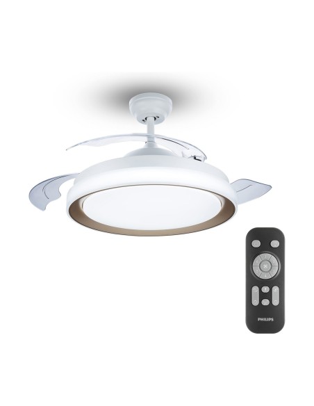 Ventilateur de Plafond avec Lumière Philips Atlas Doré 35 W 28 W 4500 Lm (2700 K)